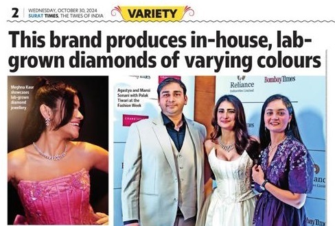 Sonani Jewels Featured in Surat Times